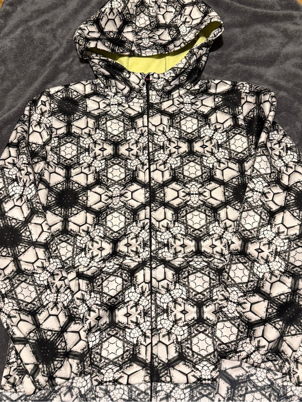 Burton Dryride Snowflake Pattern Scoop Hoodie medium